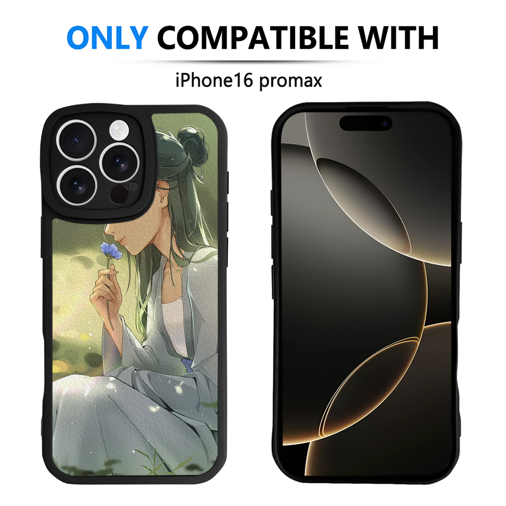 （画像用） 薬屋のひとりごと The Apothecary Diaries 【iPhone 16シリーズ対応】シリコンスマホケース（レザー調） 材質：シリコン